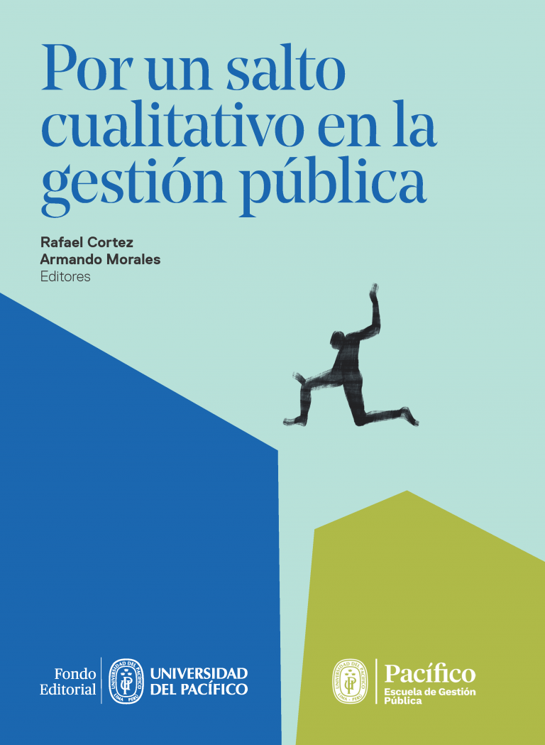 Portada del libro sobre gestión pública en el Perú, "Por un salto cualitativo en la gestión pública"